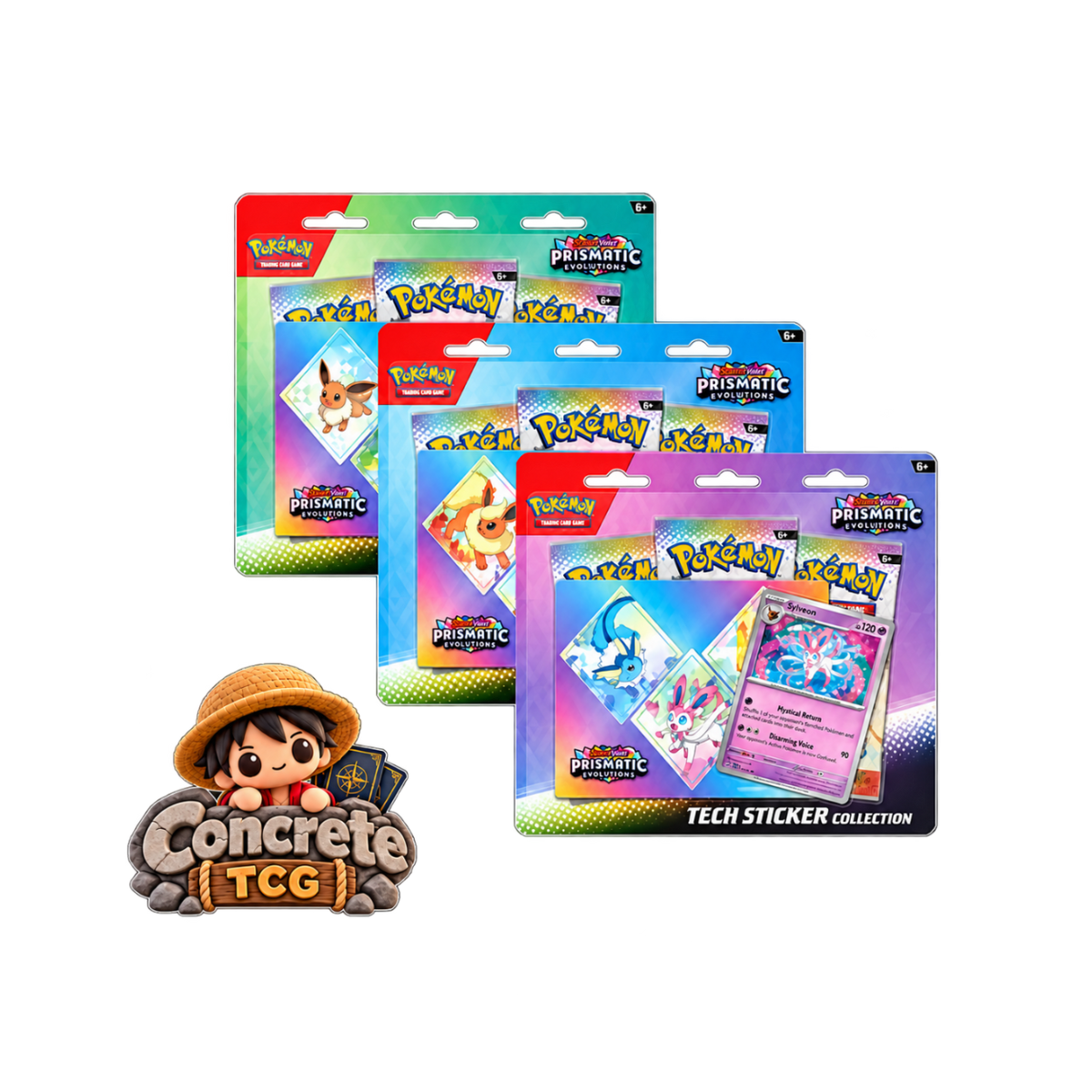 Pokémon TCG Prismatic Evolutions Tech Sticker Collection (ASSORTED)